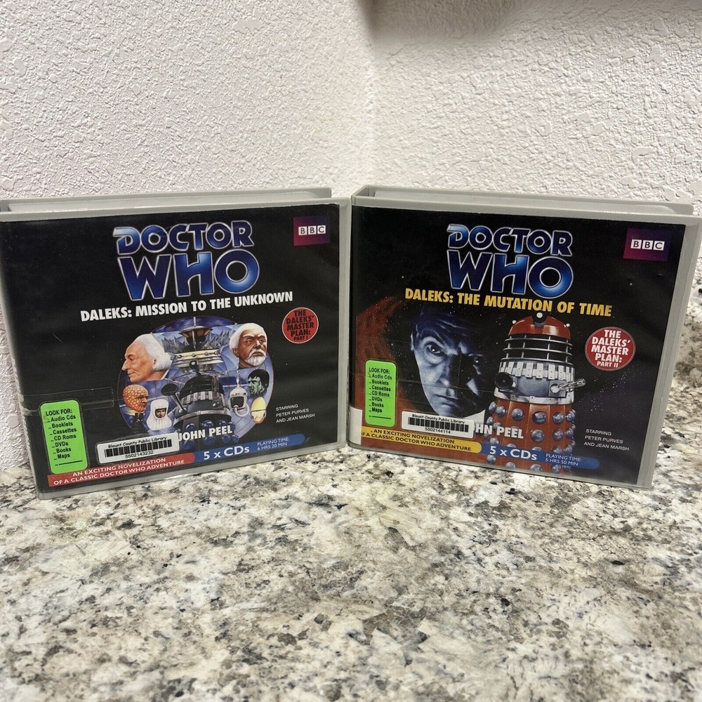 Doctor Who Daleks Mutation of Time Mission To Unknown Master Plan BBC audiobooks